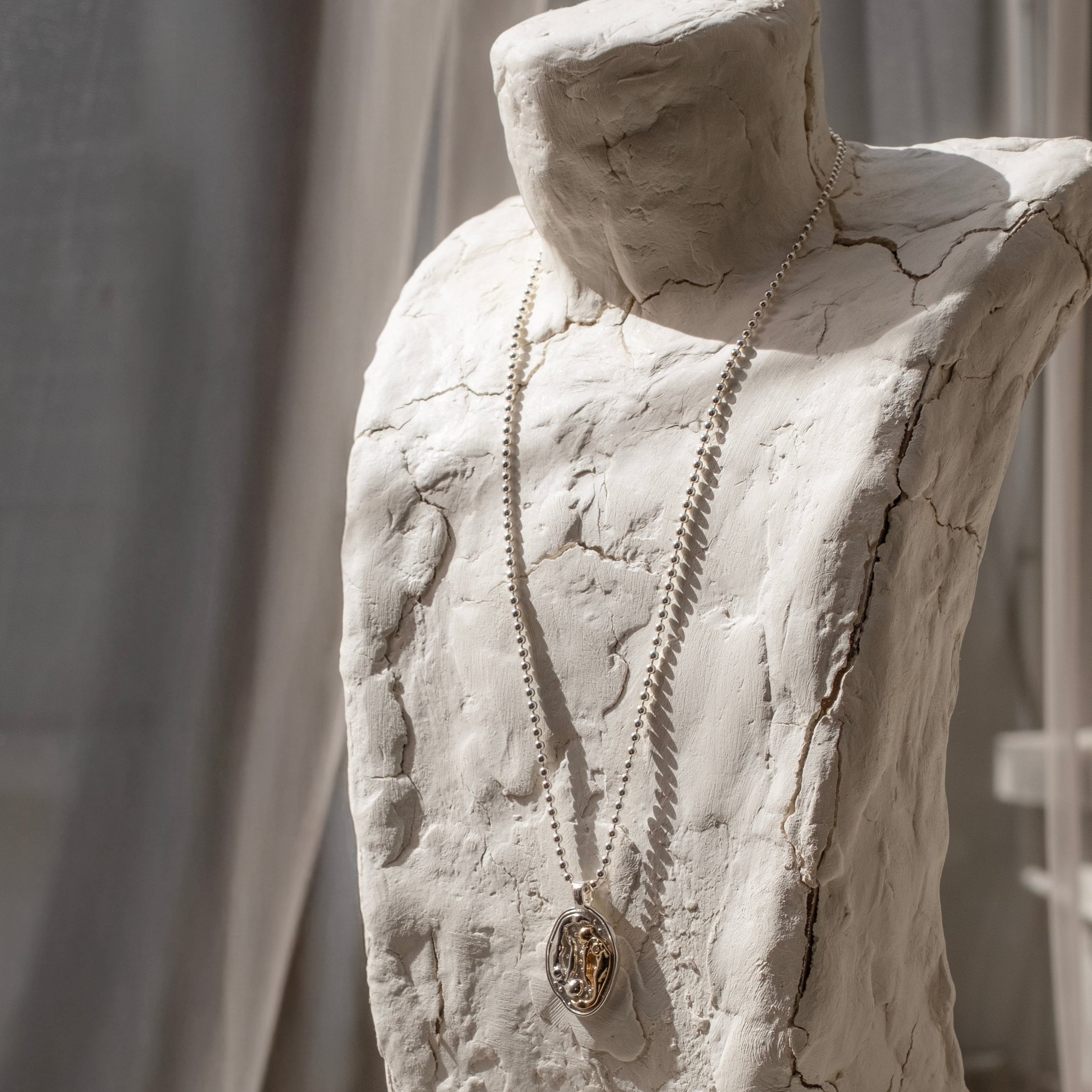 Collar Claraumbra plata .925 —symbolic jewelry made in mexico