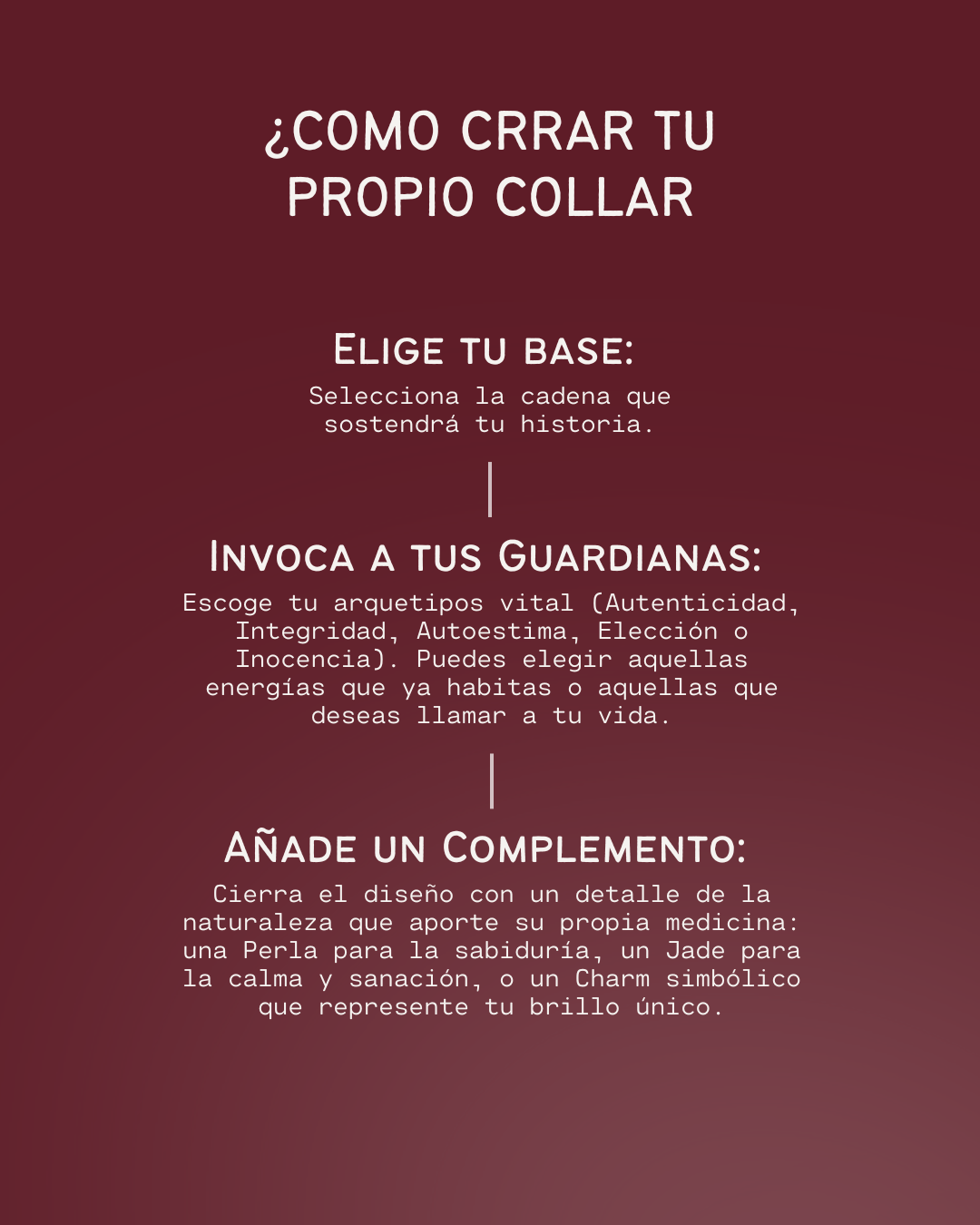 Crea tu collar Guardiana Baño de Oro