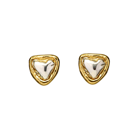 Aretes "Corazón Crudo"
