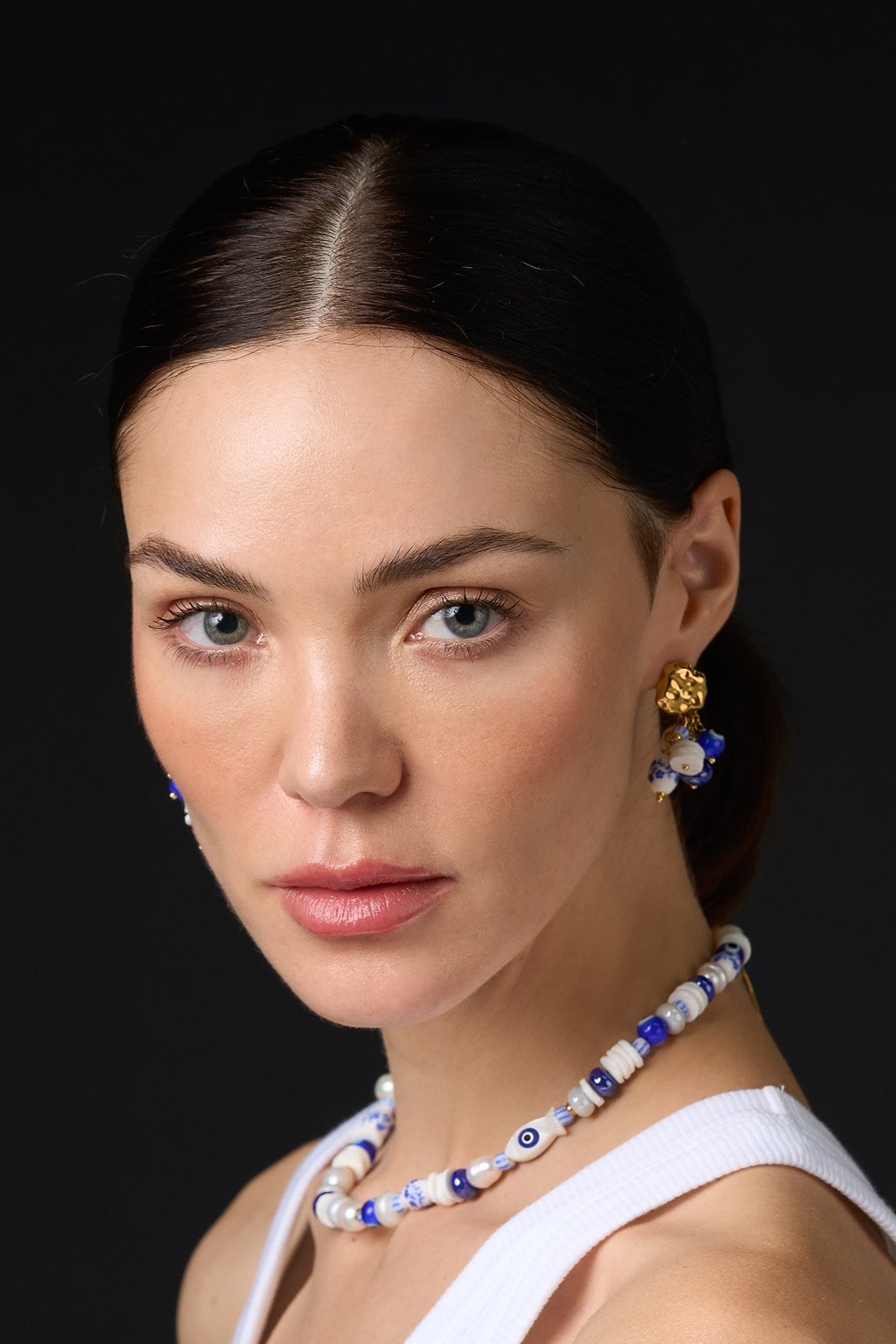 Aretes "Amuleto Azul"