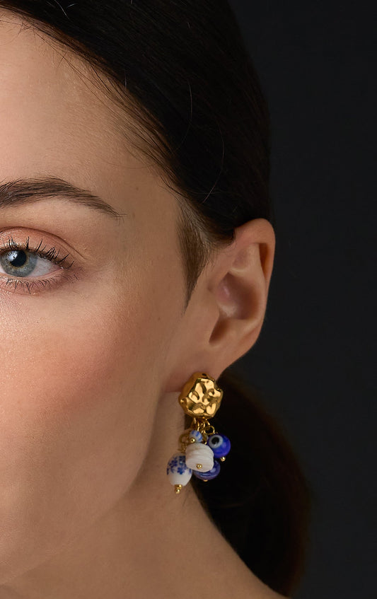 Aretes "Amuleto Azul"