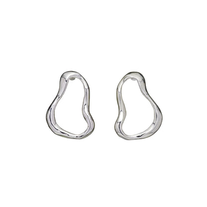 Aretes "Sin Molde" Plateados