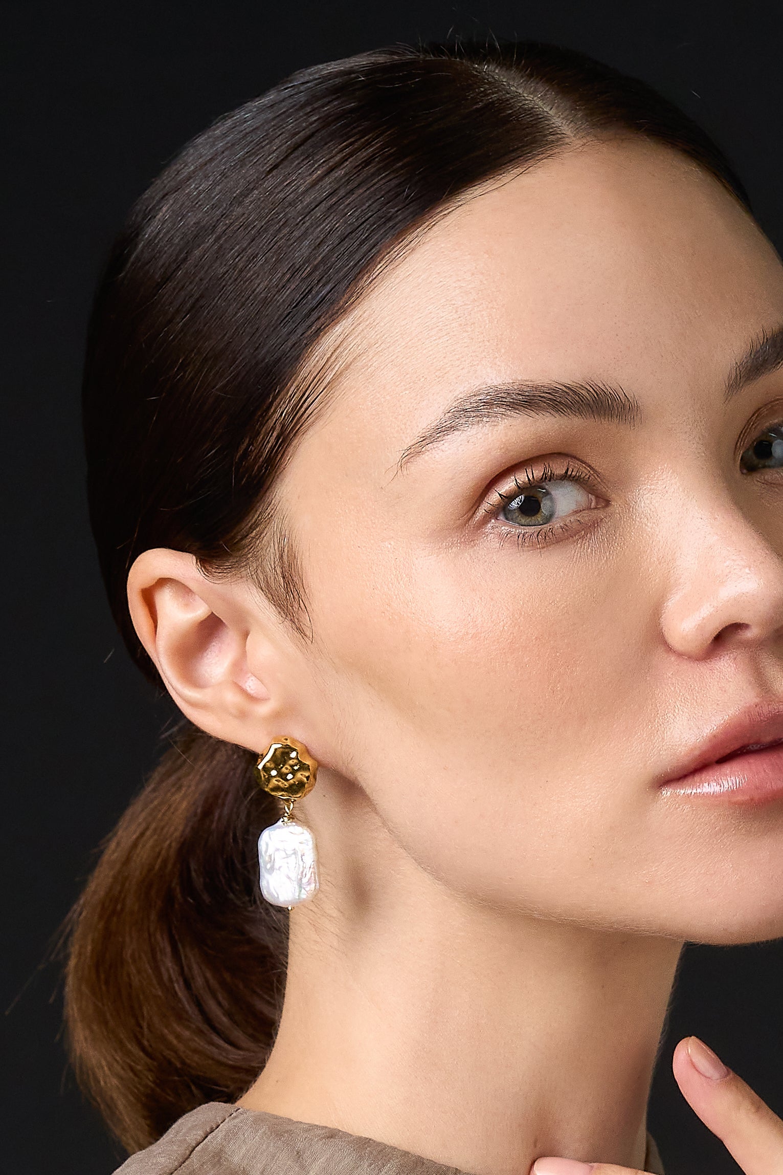 Aretes "Única" Perlas