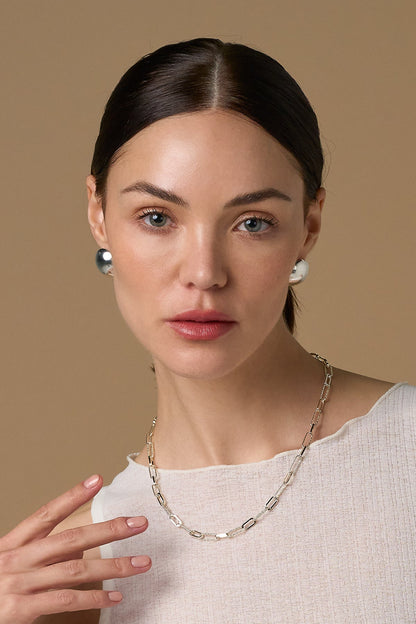 Olivia Aretes Plateados