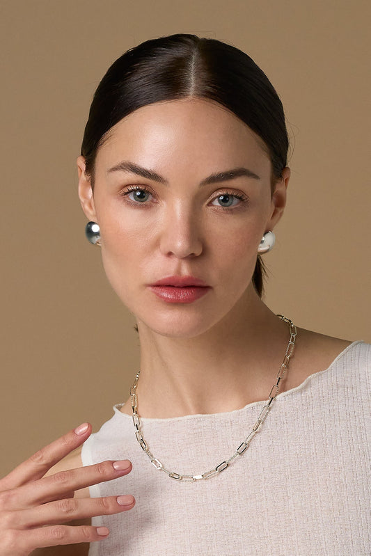 Olivia Aretes Plateados