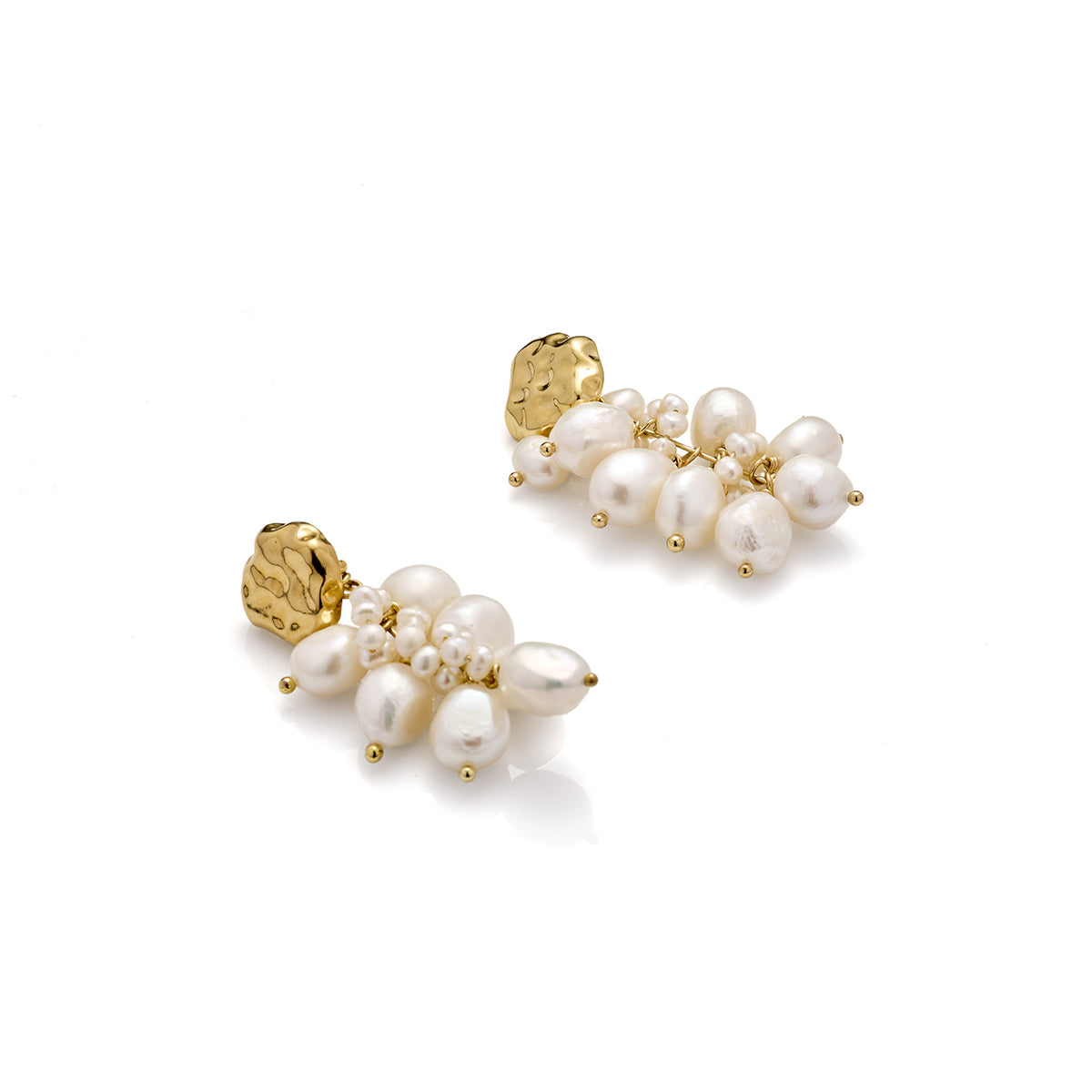 Aretes "Raíz Alquímica" de Perlas