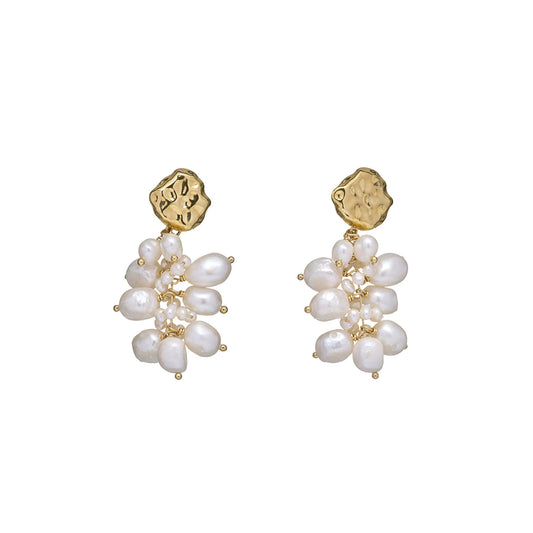 Aretes "Raíz Alquímica" de Perlas