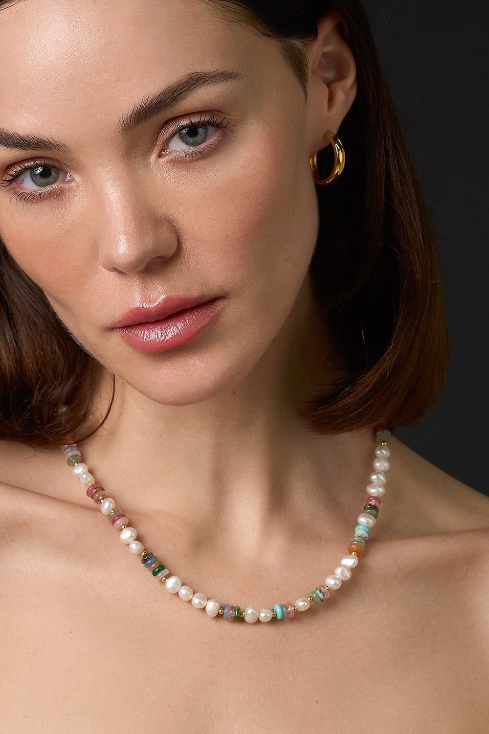 Collar "Multifasética" Perlas