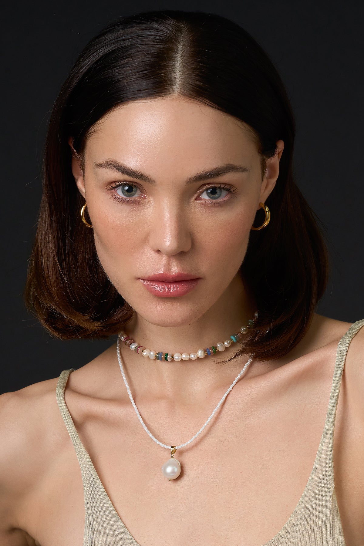 Collar "Multifasética" Perlas