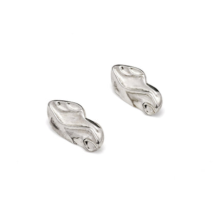 Ágata Aretes Plateados