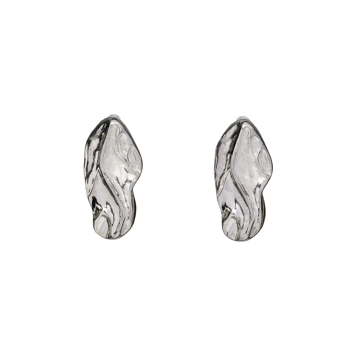 Ágata Aretes Plateados
