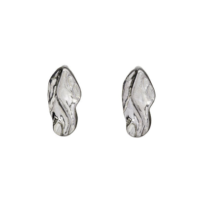 Ágata Aretes Plateados