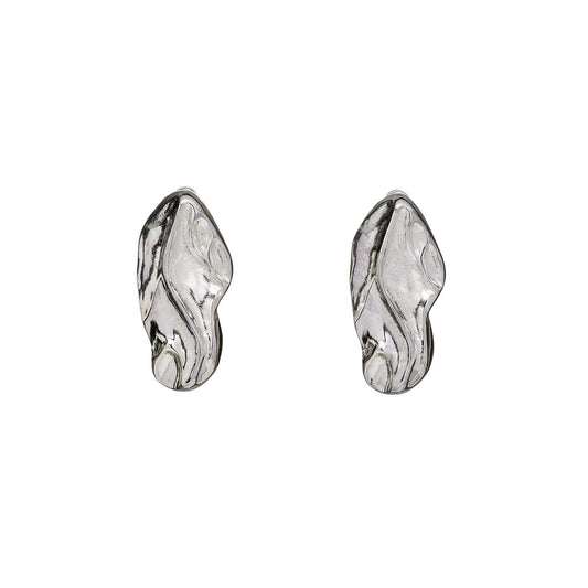 Ágata Aretes Plateados