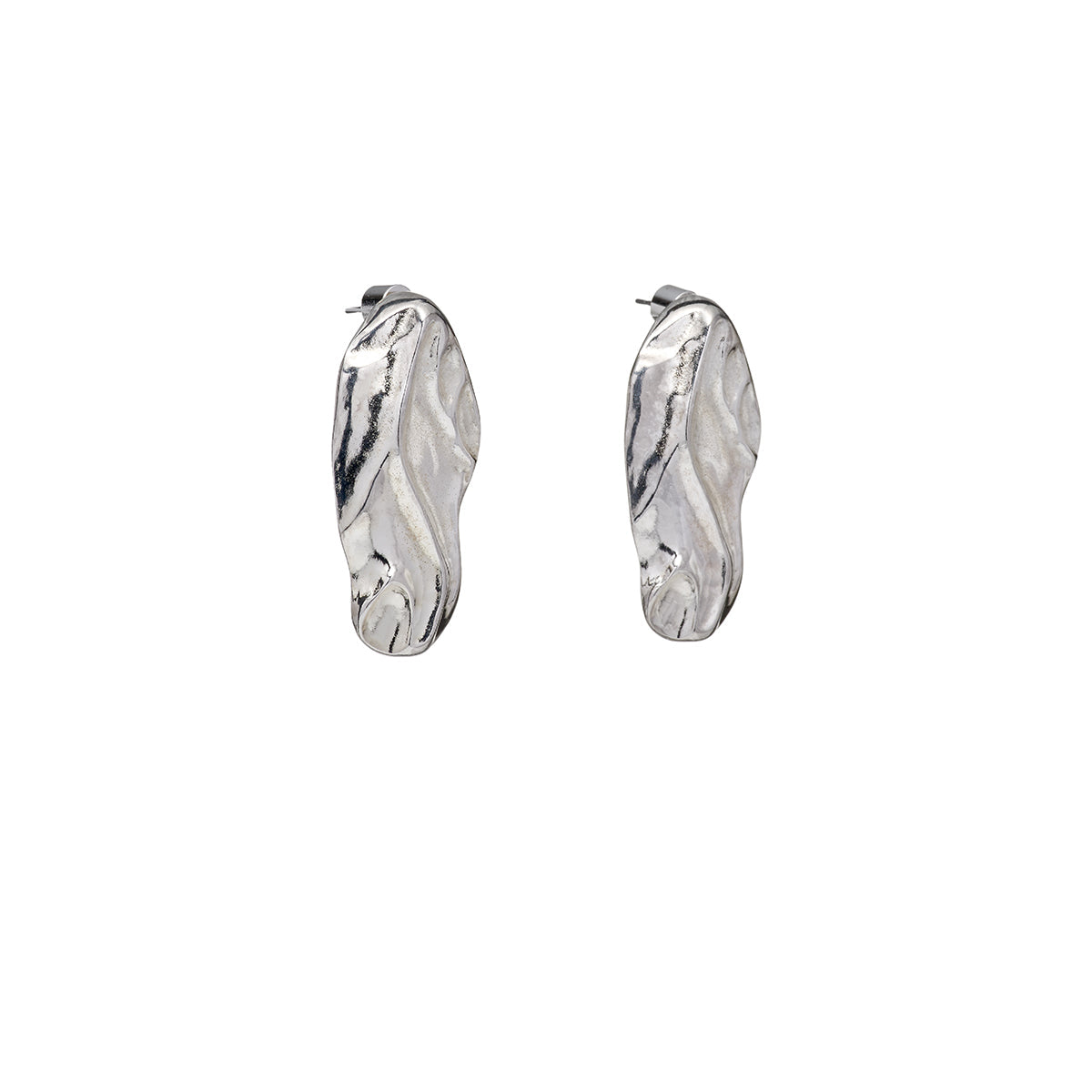 Ágata Aretes Plateados