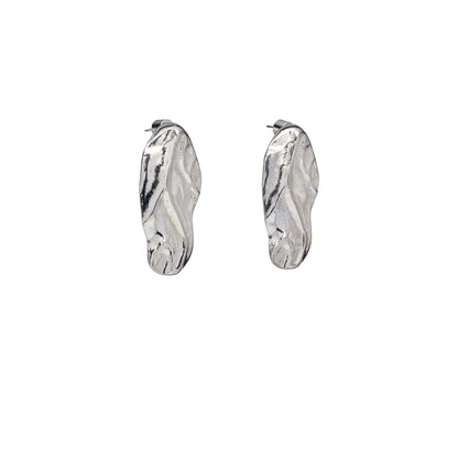 Ágata Aretes Plateados