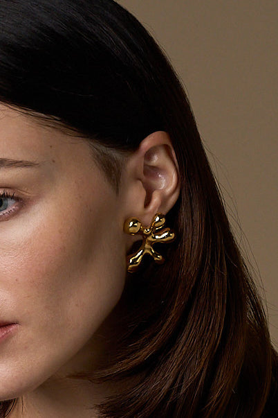 Aretes "Explosión" Dorados